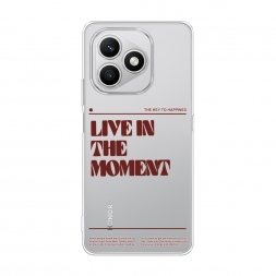 Силиконовый чехол Live in the moment на Honor X8d