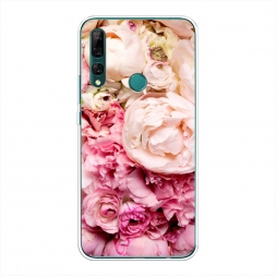 Силиконовый чехол Пионы яркие на Huawei Y9 Prime 2019