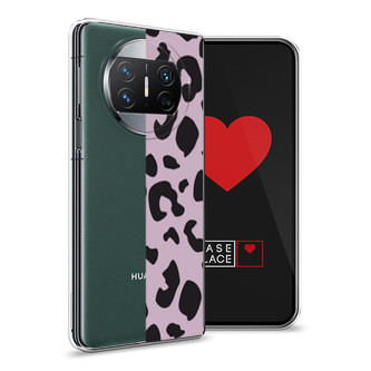 Силиконовый чехол Пурпурный леопард на Huawei Mate X3