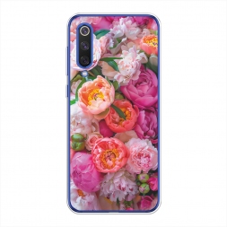 Силиконовый чехол Сочные пионы на Xiaomi Mi9 SE