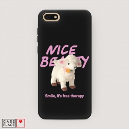 Матовый силиконовый чехол free therapy на Huawei Y5 2018