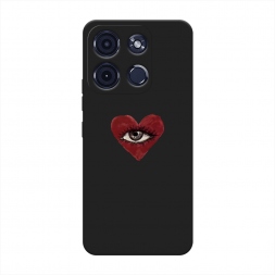 Силиконовый чехол heart eye 2 на Itel A60s