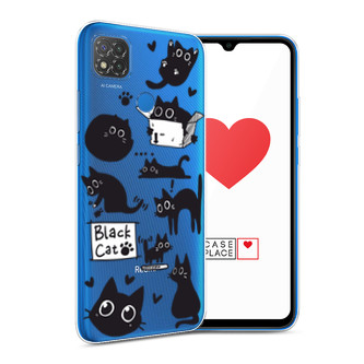 ����������� ����� Black cat doodles �� Xiaomi Redmi 9C
