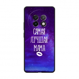 Матовый силиконовый чехол Лучшая мама на Realme 13 Plus