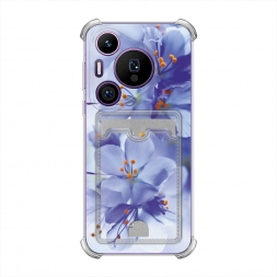 Фиолетовые цветки на Huawei Pura 70 Pro