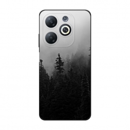 Матовый силиконовый чехол Туманный лес на Infinix Smart 8