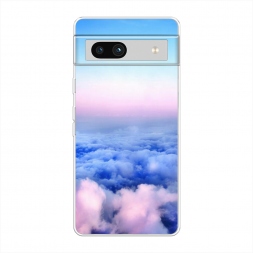 Силиконовый чехол Облака на Google Pixel 7a