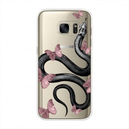 ����������� ����� Snake and butterflies 3 �� Samsung Galaxy S7 edge