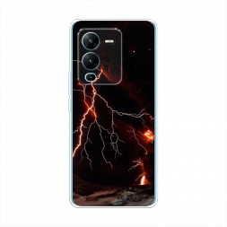 Силиконовый чехол Молния 4 на Vivo V25 Pro 5G