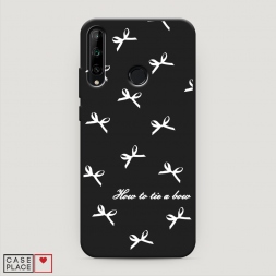Матовый силиконовый чехол How to tie a bow 1 на Honor 9C