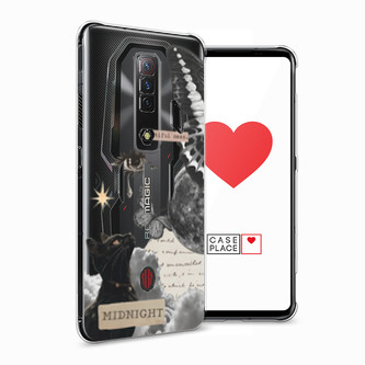 Силиконовый чехол midnight collage на ZTE Nubia Red Magic 7S