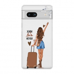 Силиконовый чехол Живи люби мечтай на Google Pixel 7a