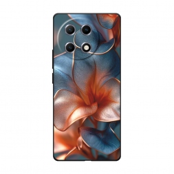 Матовый силиконовый чехол Жемчужные цветы на Tecno Camon 30S