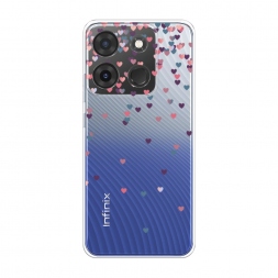 Силиконовый чехол Посыпка сердечки на Infinix Smart 7 Plus