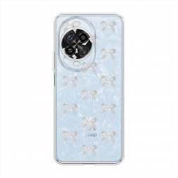 Силиконовый чехол Белые бантики на Huawei Nova 14 Pro