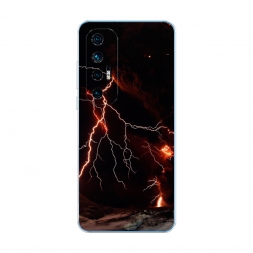 Силиконовый чехол Молния 4 на Xiaomi Mi 10S