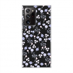 Силиконовый чехол Сиреневые розы паттерн на Samsung Galaxy Note 20 Ultra