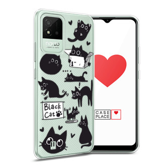����������� ����� Black cat doodles �� Realme Narzo 50i