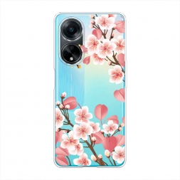 Силиконовый чехол Большая сакура на Oppo A98