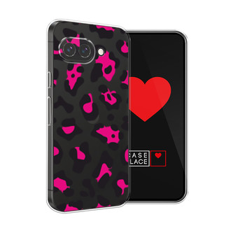 Силиконовый чехол Pink cow spots на Google Pixel 9a