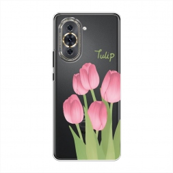 Силиконовый чехол Тюльпаны рисунок 1 на Huawei Nova 10 Pro