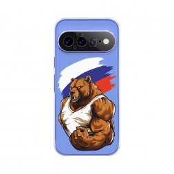 Силиконовый чехол Русский медведь на Google Pixel 11