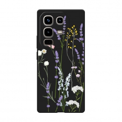 Матовый силиконовый чехол Хрупкие полевые цветы на Infinix Note 50