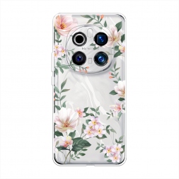 Силиконовый чехол Beautiful white flowers на Honor Magic 7 Pro