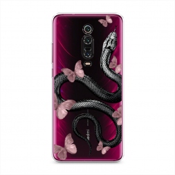Силиконовый чехол Snake and butterflies 3 на Xiaomi Redmi K20 Pro