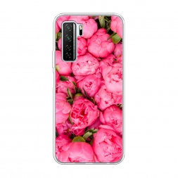 Силиконовый чехол Прекрасные пионы на Honor 30S (Global)