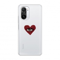 Силиконовый чехол heart eye 2 на Xiaomi Poco F3