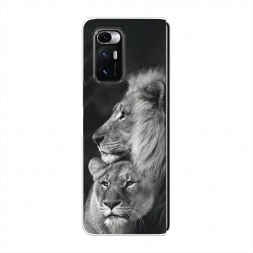 Силиконовый чехол Львиная пара на Xiaomi Mi Mix Fold