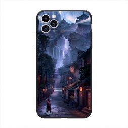 Матовый силиконовый чехол Одинокий самурай на iPhone 11 Pro
