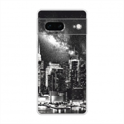 Силиконовый чехол Ночной Нью-Йорк на Google Pixel 7