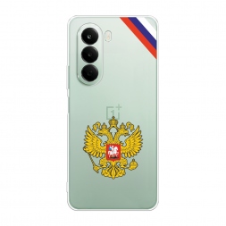 Силиконовый чехол Герб РФ и лента на Oneplus Nord CE6 Lite