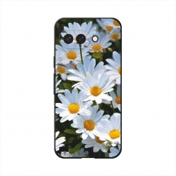 Матовый силиконовый чехол Летние ромашки на Google Pixel 9a