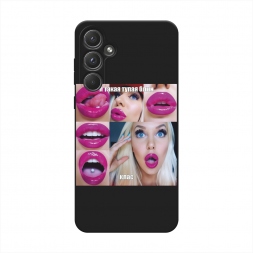 Матовый силиконовый чехол Я такая тупая девушка на Samsung Galaxy A55 5G