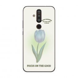 Силиконовый чехол Светлый тюльпан 1 на Nokia X71