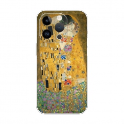 Силиконовый чехол Поцелуй Гюстава Климта на iPhone 14 Pro