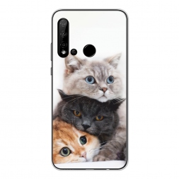Силиконовый чехол Пушистые мордашки на Huawei Nova 5i