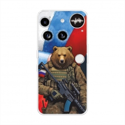 Силиконовый чехол Медведь-вояка на Nothing Phone 3