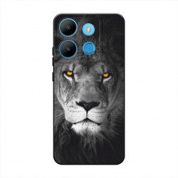Матовый силиконовый чехол Львиный взор на Infinix Smart 7 Plus