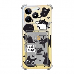 Карман Black cat doodles на Realme C53