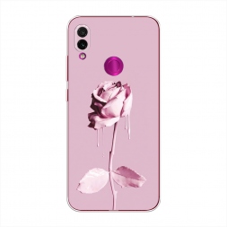 Силиконовый чехол Роза в краске на Xiaomi Redmi Note 7