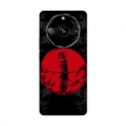 Силиконовый чехол Самурай на красном фоне на Realme 11 Pro