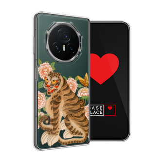 Силиконовый чехол Китайская гравюра тигра на Honor Magic V3