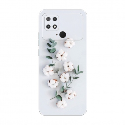 Силиконовый чехол Веточка хлопка на Xiaomi Poco C40