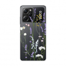 Силиконовый чехол Хрупкие полевые цветы на Xiaomi Poco X5 Pro 5G