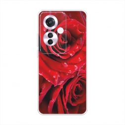 Силиконовый чехол Страстные розы на Oppo Reno 11F