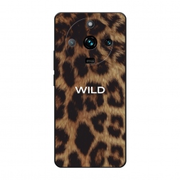 Матовый силиконовый чехол Wild на леопарде на Realme 11 5G